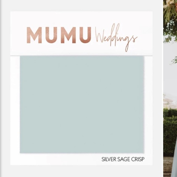 Show Me Your Mumu Jenn Maxi Dress NWT Silver Sage Crisp - Picture 2 of 11